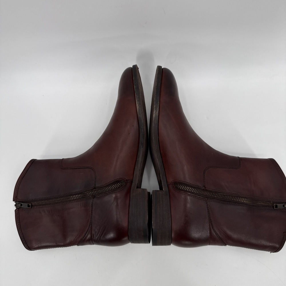 Frye Womens Cognac Melissa Button 2 Short Leather Ankle Boots Size 11B Western - Picture 7 of 10